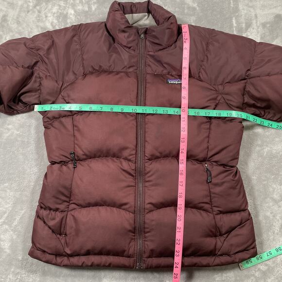 Patagonia Fitz Roy Jacket Womens Small Goose Down Quilted Outdoor Puffer Hiking - Picture 11 of 13
